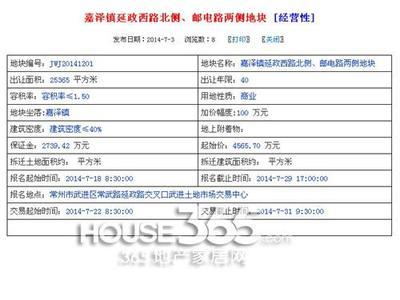 土地:下半年首次挂牌 千元级楼面价商业地落子西太湖-常州365地产家居网